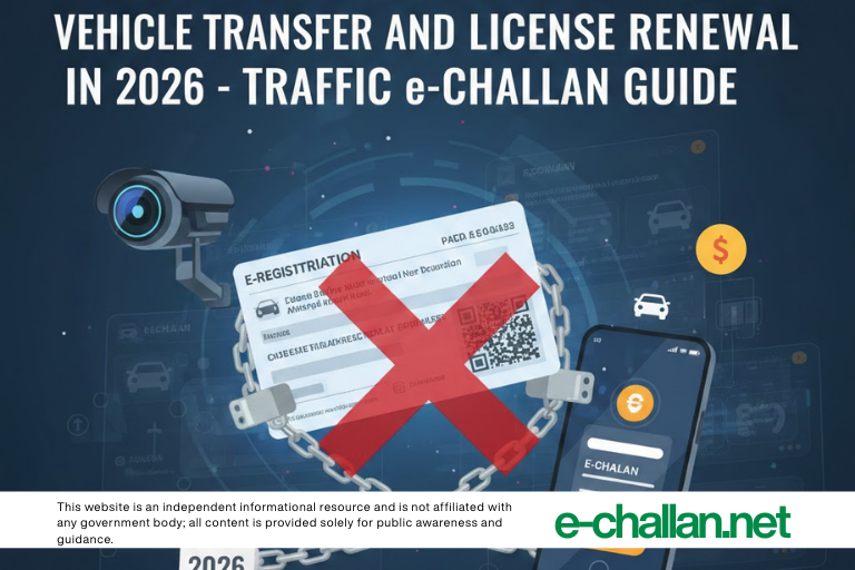 How Pending Fines Can Block Your Vehicle Transfer and License Renewal in 2026 – Traffic e-Challan Guide